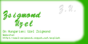 zsigmond uzel business card